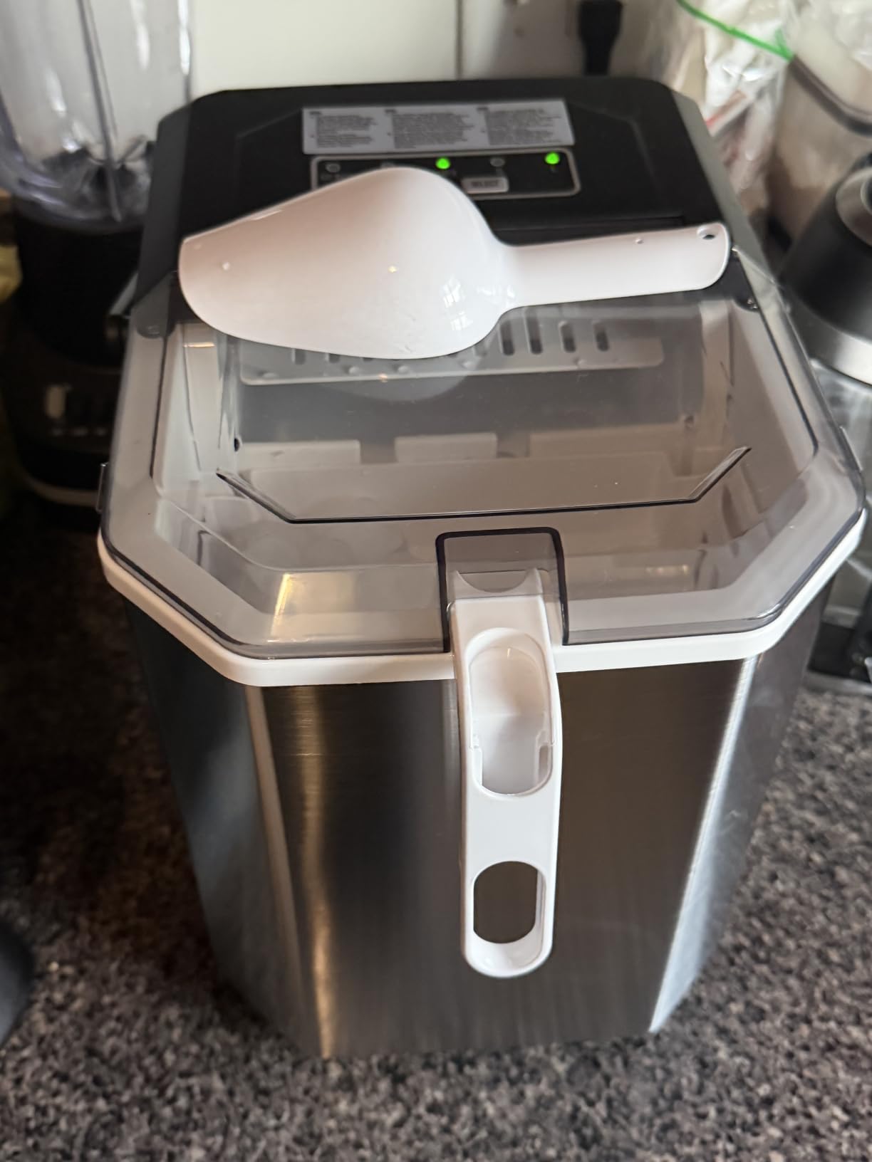 Silonn Nugget Ice Maker Countertop with Detachable Basket and Handle customer photo 1