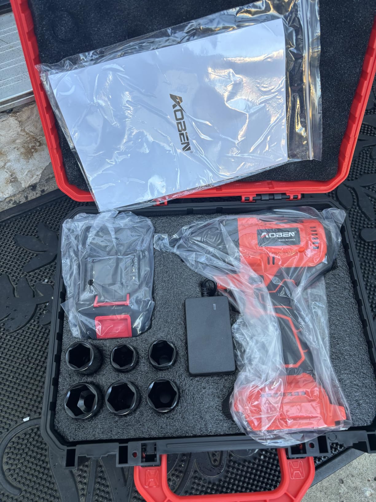 AOBEN 1500N.m Cordless Impact Wrench, 1/2