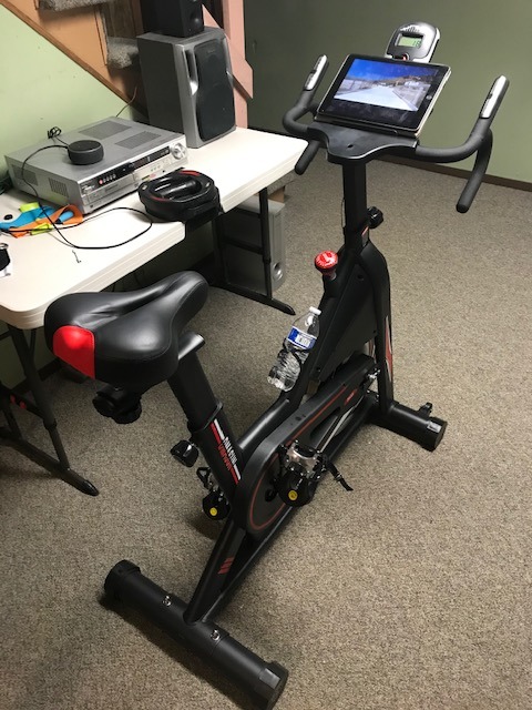 DMASUN Exercise Bike, Silent Magnetic Resistance Stationary Bike for Home with 330 LBS Capacity, Pedals with Anti-loosening Nuts, Indoor Bike with Comfortable Seat Cushion, Digital Display with Tablet Holder customer photo 1