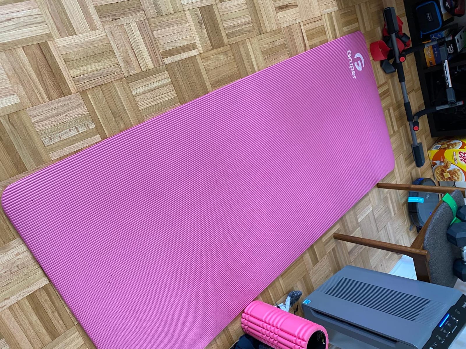 Gruper Yoga Mat Non Slip, 10/15mm Thick NBR Extra Thick Yoga Mat customer photo 1