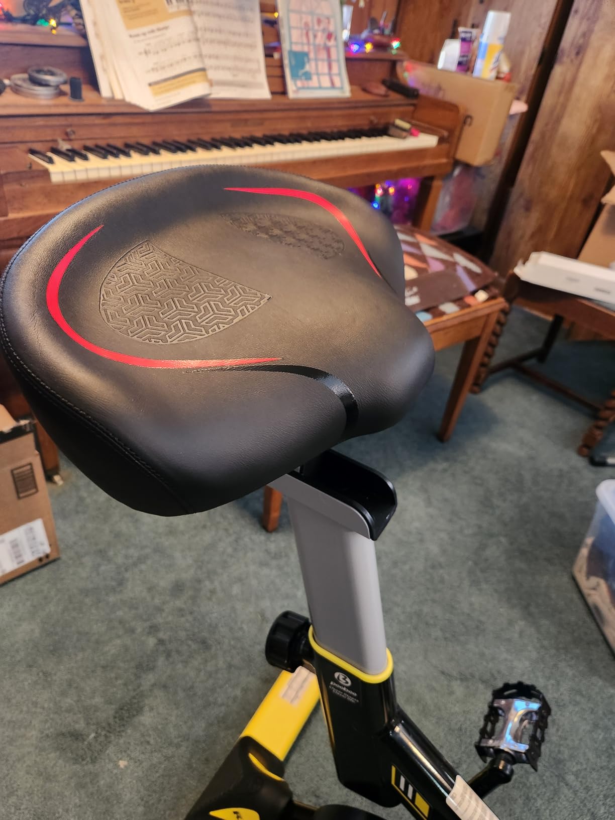Exercise Bike,Stationary Bike for Home,Magnetic Indoor App Cycling Bike customer photo 2