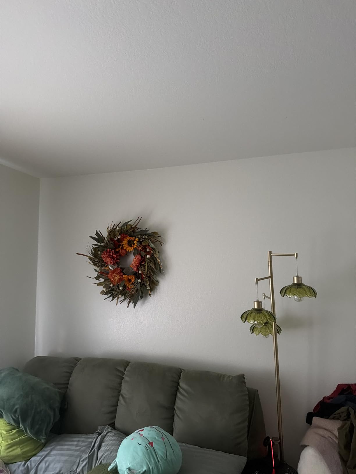 Fall Wreaths for Front Door 24 Inch Autumn Harvest Sunflower Apple Wreath customer photo 1