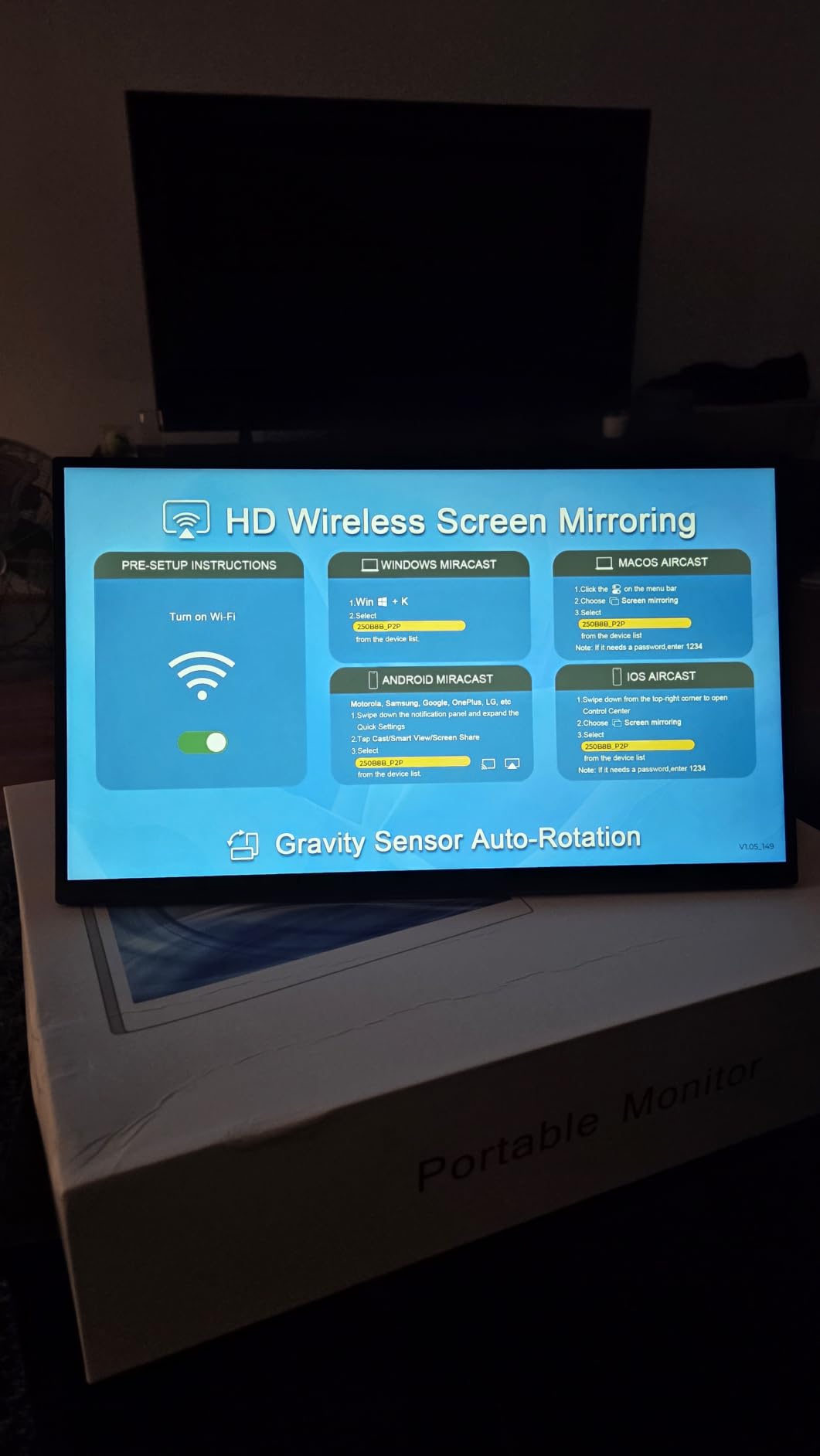 EVICIV Portable Monitor 4K Touchscreen 15.6