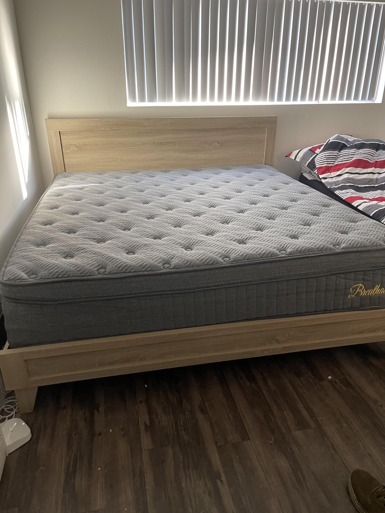 inight Twin XL Mattress, 12 Inch Medium Firm Hybrid Memory Foam in a Box | Medium-firm hybrid; memory foam eases pressure; pocket coils isolate motion; extra length sleeps cool for tall sleepers customer photo 1