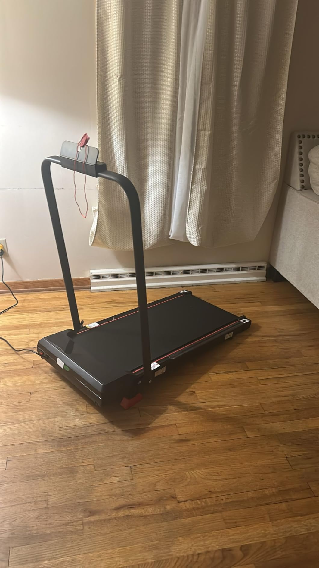 16% Incline Walking Pad Treadmill, 3-in-1 Under Desk Treadmill with Handles customer photo 2