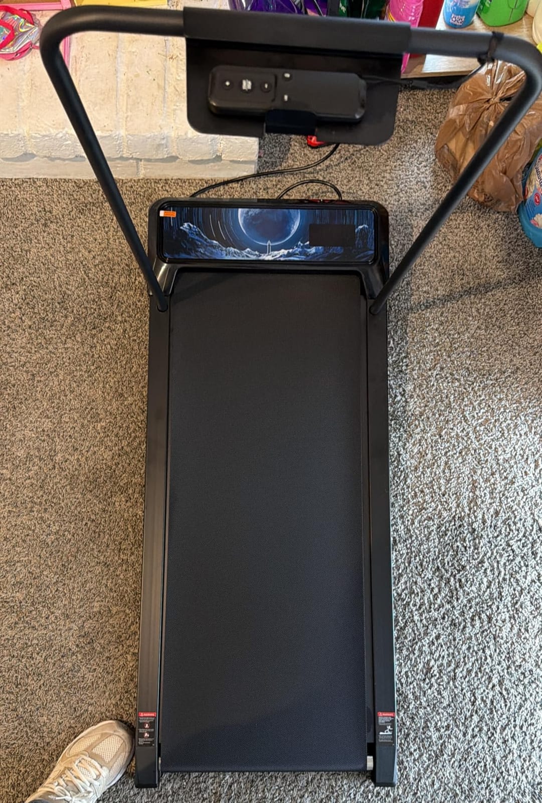 Walking Treadmill Pad with 0–5-8% Incline, 2.5HP | Compact Treadmill,Perfect for Running, Walking & Under-Desk Use,Quiet Operation for Home or Office customer photo 1