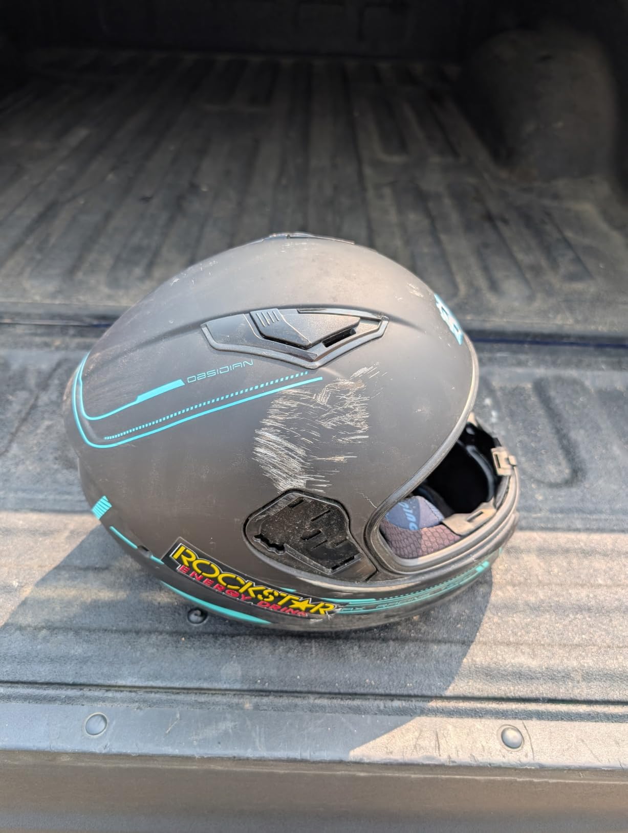 HAX Obsidian Dual Visor Full Face Motorcycle Helmet DOT/ECE 22.06 Approved, Pinlock & Bluetooth Ready, Aerodynamic Spoiler for Powersports Street Bike Racing, Unisex Adult (Matte Black Silver, M) customer photo 2