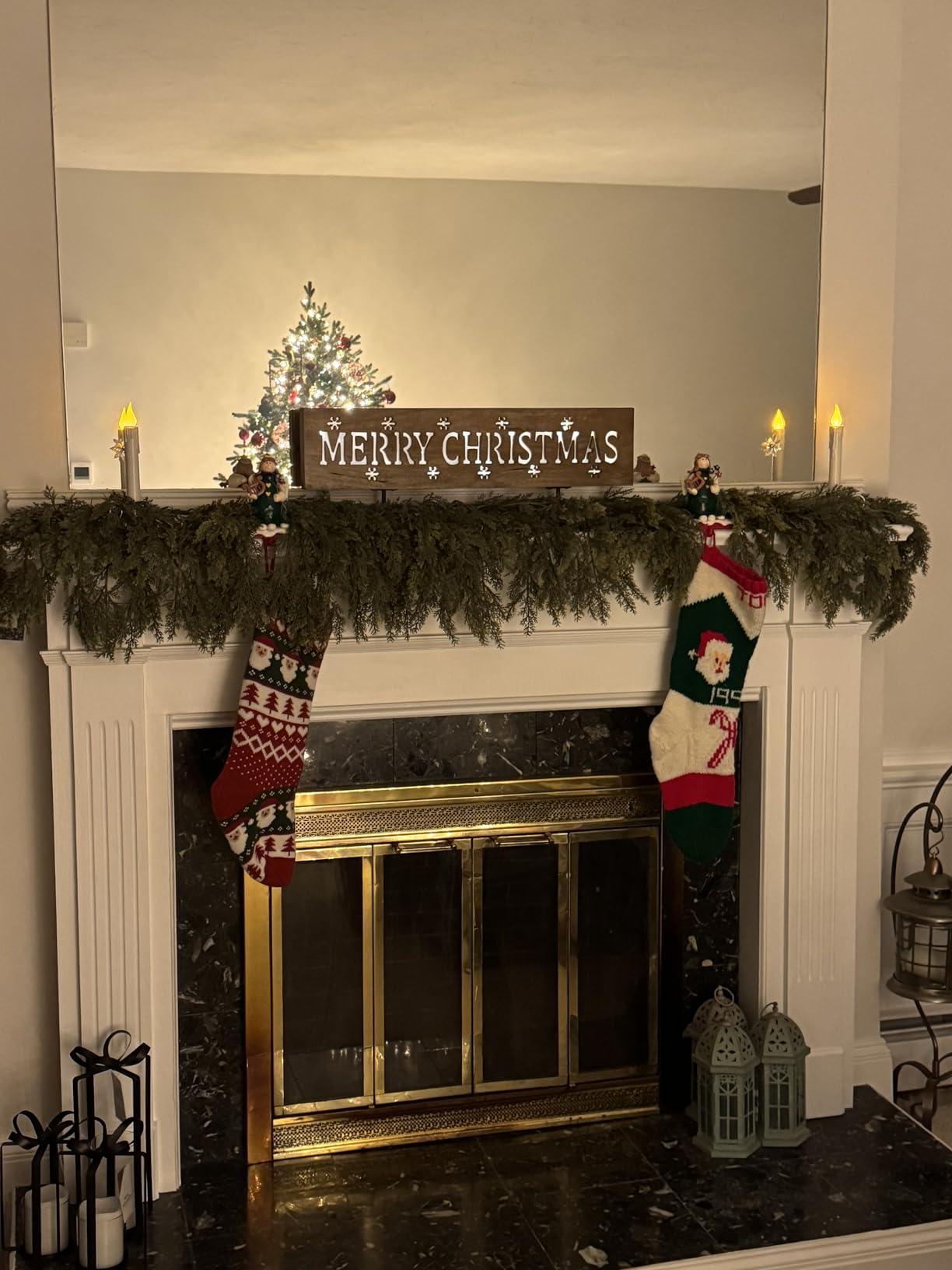 Hananona 9 FT Christmas Garland, Real Touch Cedar Garlands, 1 Pcs customer photo 1