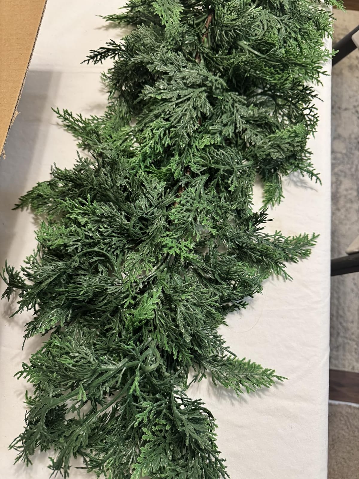 Hananona 9 FT Christmas Garland, Real Touch Cedar Garlands, 1 Pcs customer photo 2