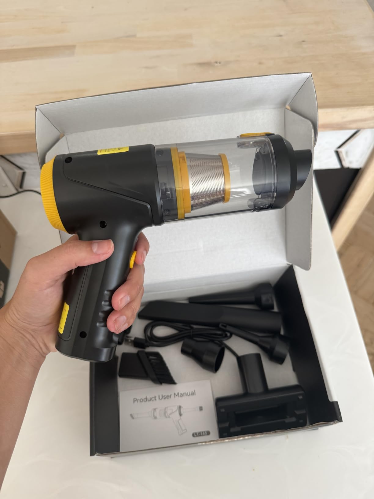 Handheld Vacuum Cleaner, 21000Pa Cordless 4-in-1 Mini Car Vacuum customer photo 2