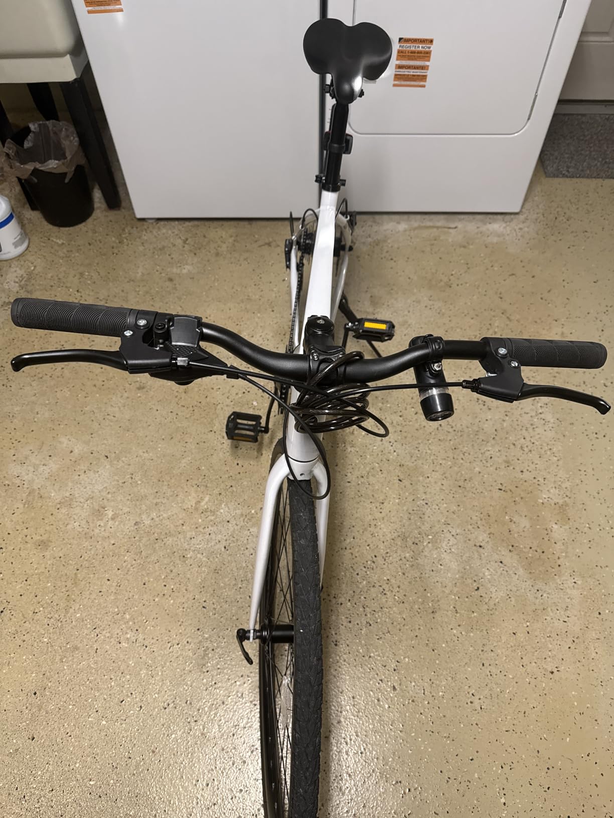 Adult Hybrid Bike for Men, 700C 8-Speed Aluminum Frame City Commuter Bike customer photo 1