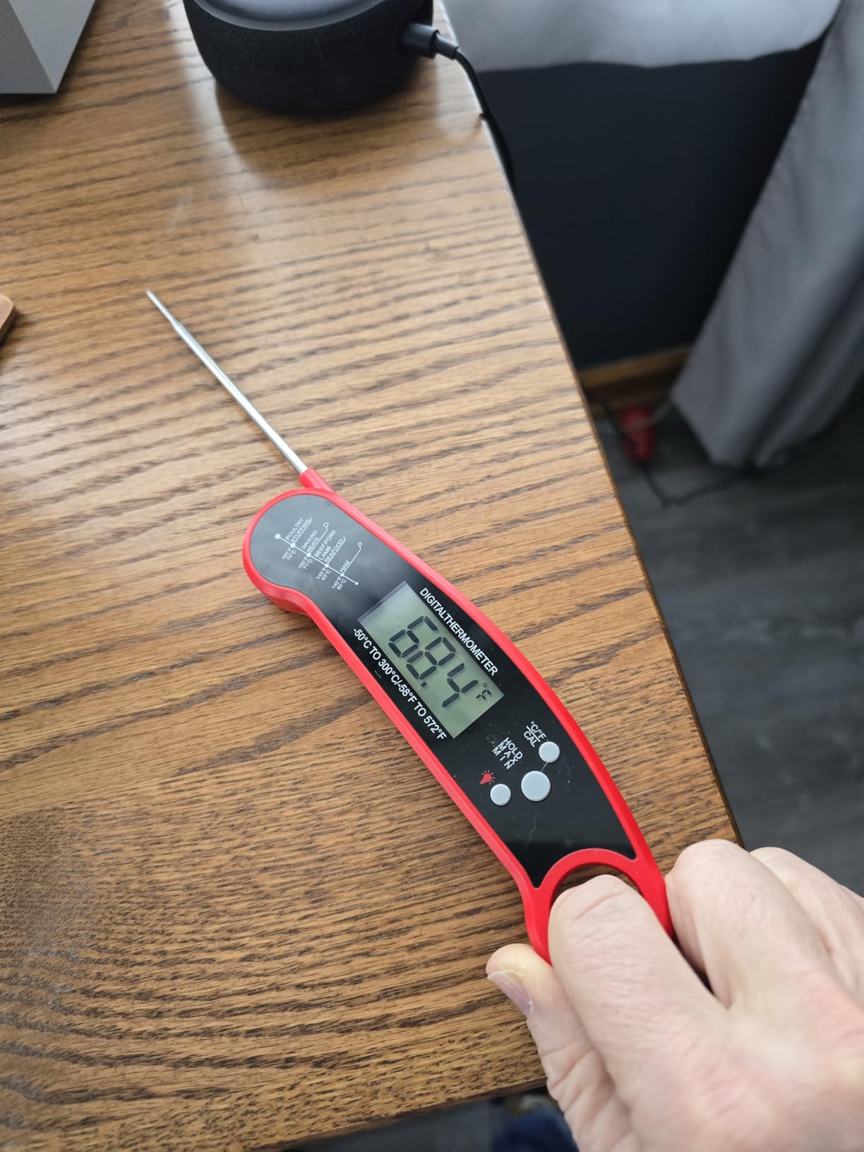 Smart Bluetooth Wireless Meat Thermometer with 6 Sensors,0.5S Instant Read customer photo 1