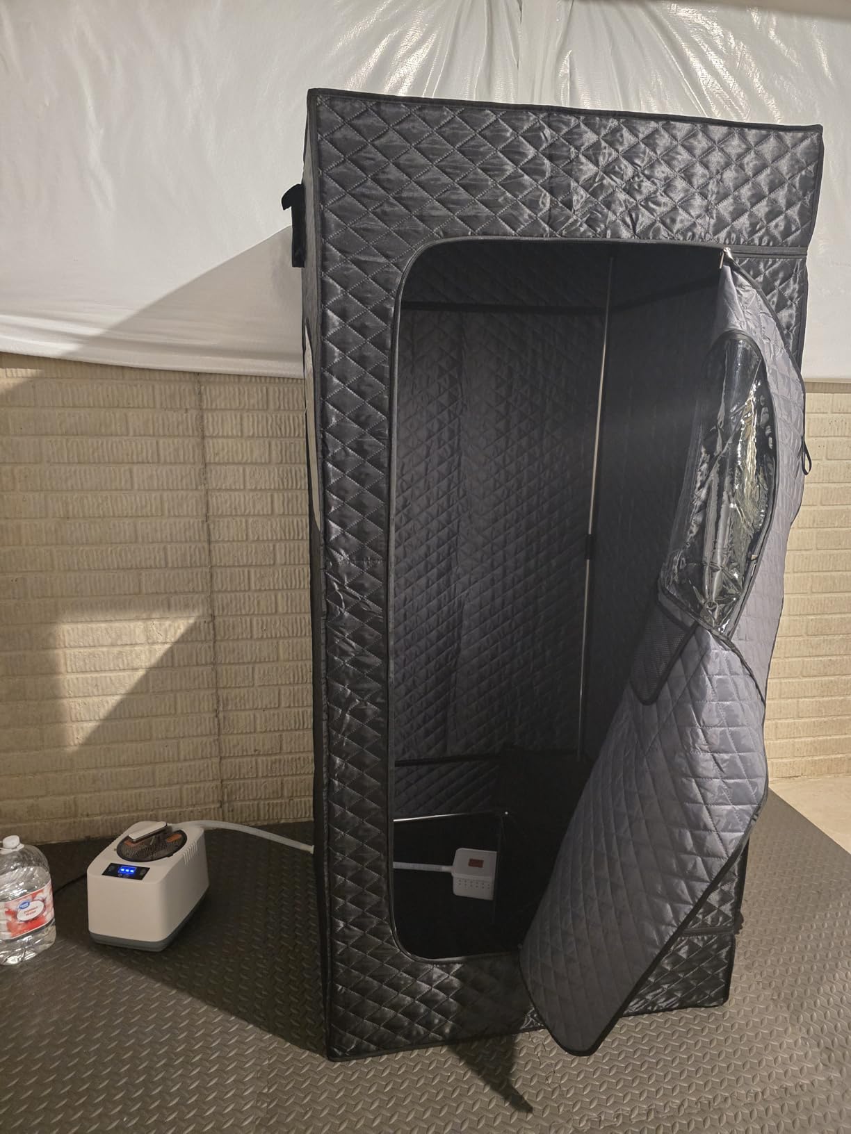 KASUE Infrared Sauna Tent with 3L Steamer, for Home customer photo 1