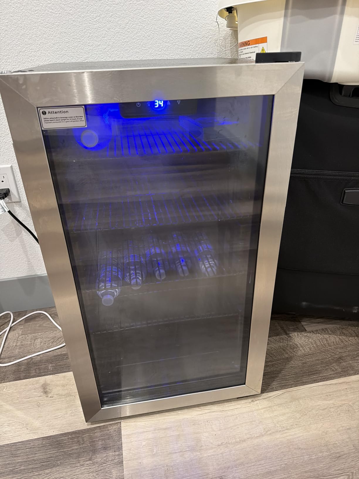 Feelfunn 3.2 Cu. Ft. Beverage Refrigerator, 126-Can Mini Fridge, 34-64°F customer photo 2