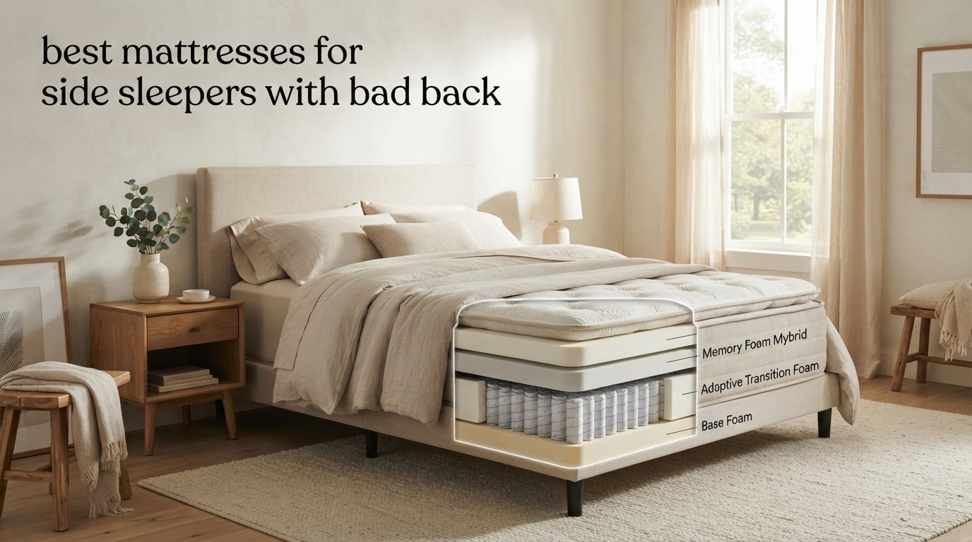 best mattresses for side sleepers with bad back