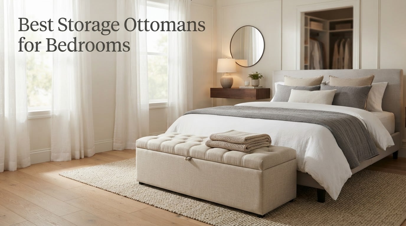 Best Storage Ottomans for Bedrooms
