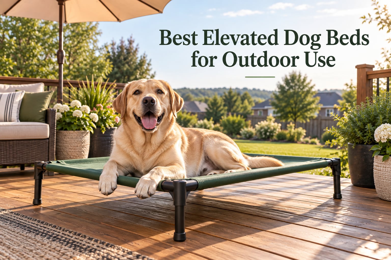 Best Elevated Dog Beds for Outdoor Use