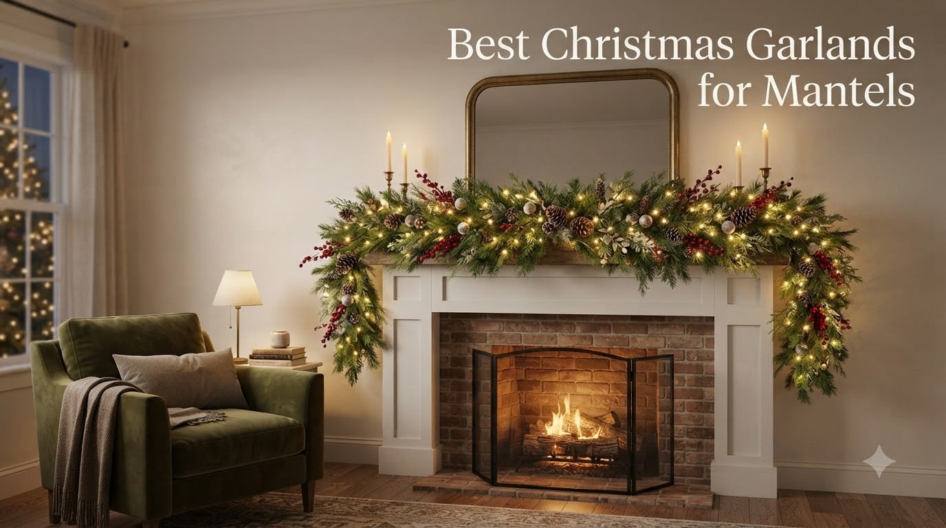 Best Christmas Garlands for Mantels