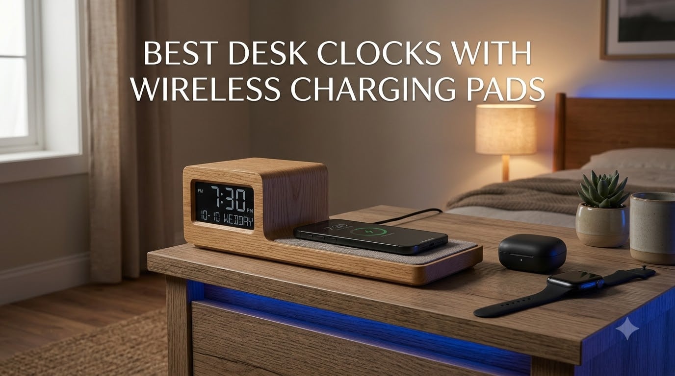 Best Desk Clocks with Wireless Charging Pads