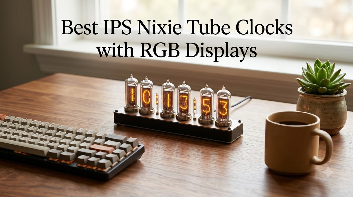 Best IPS Nixie Tube Clocks with RGB Displays