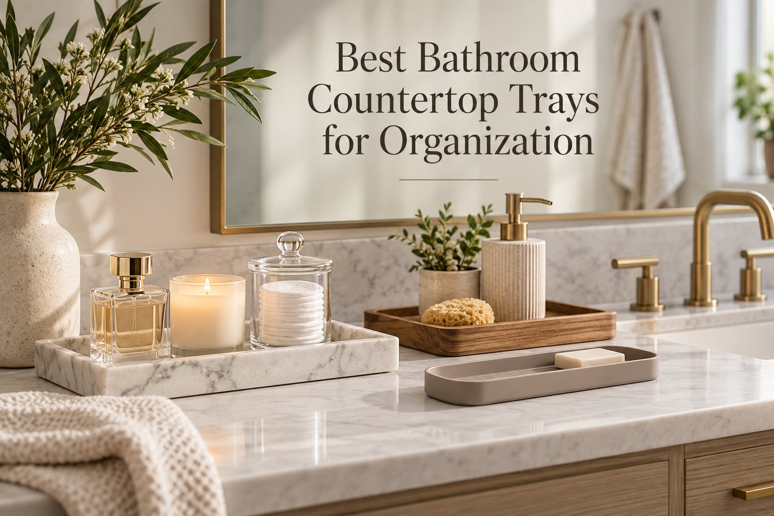 Best Bathroom Countertop Trays for Organization
