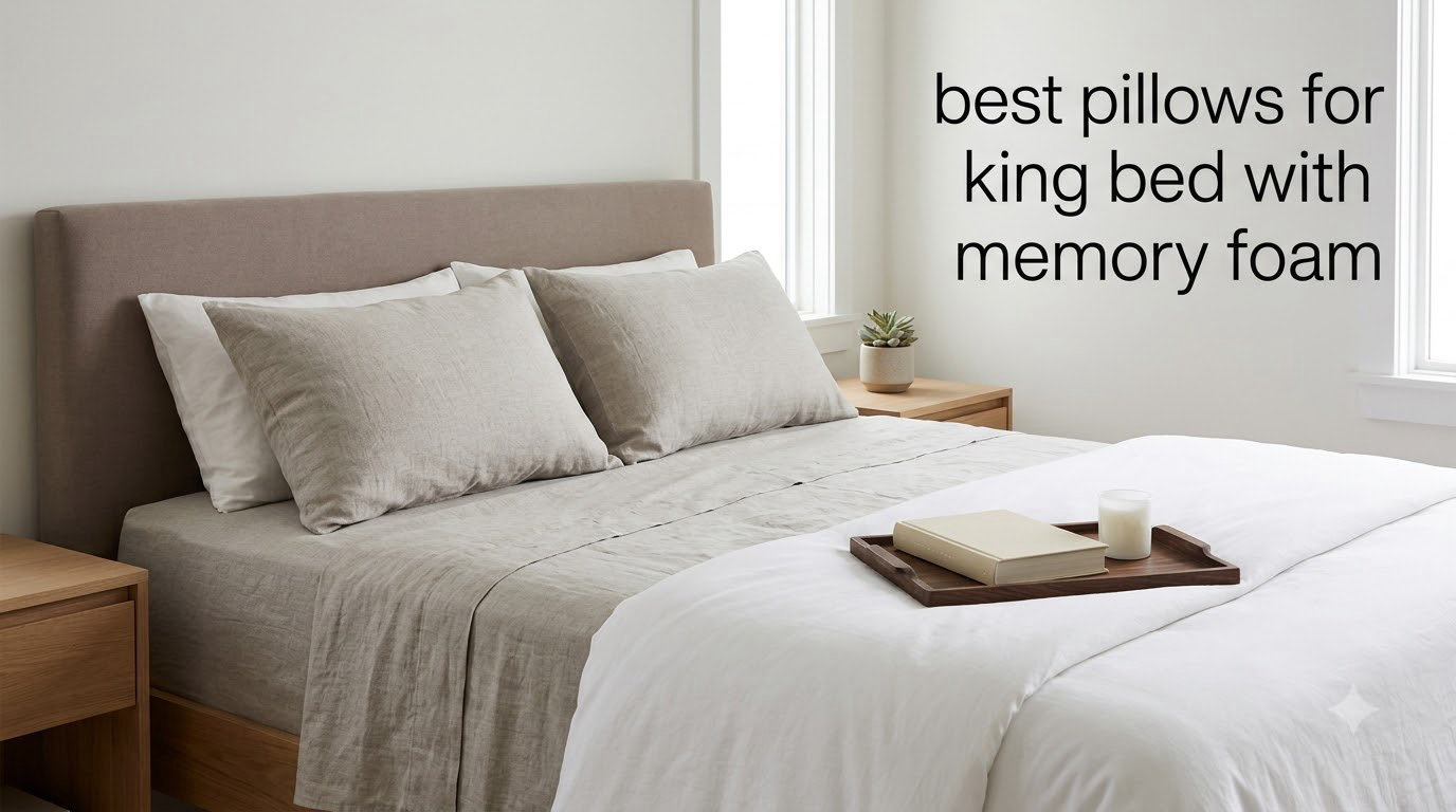 best pillows for king bed with memory foam