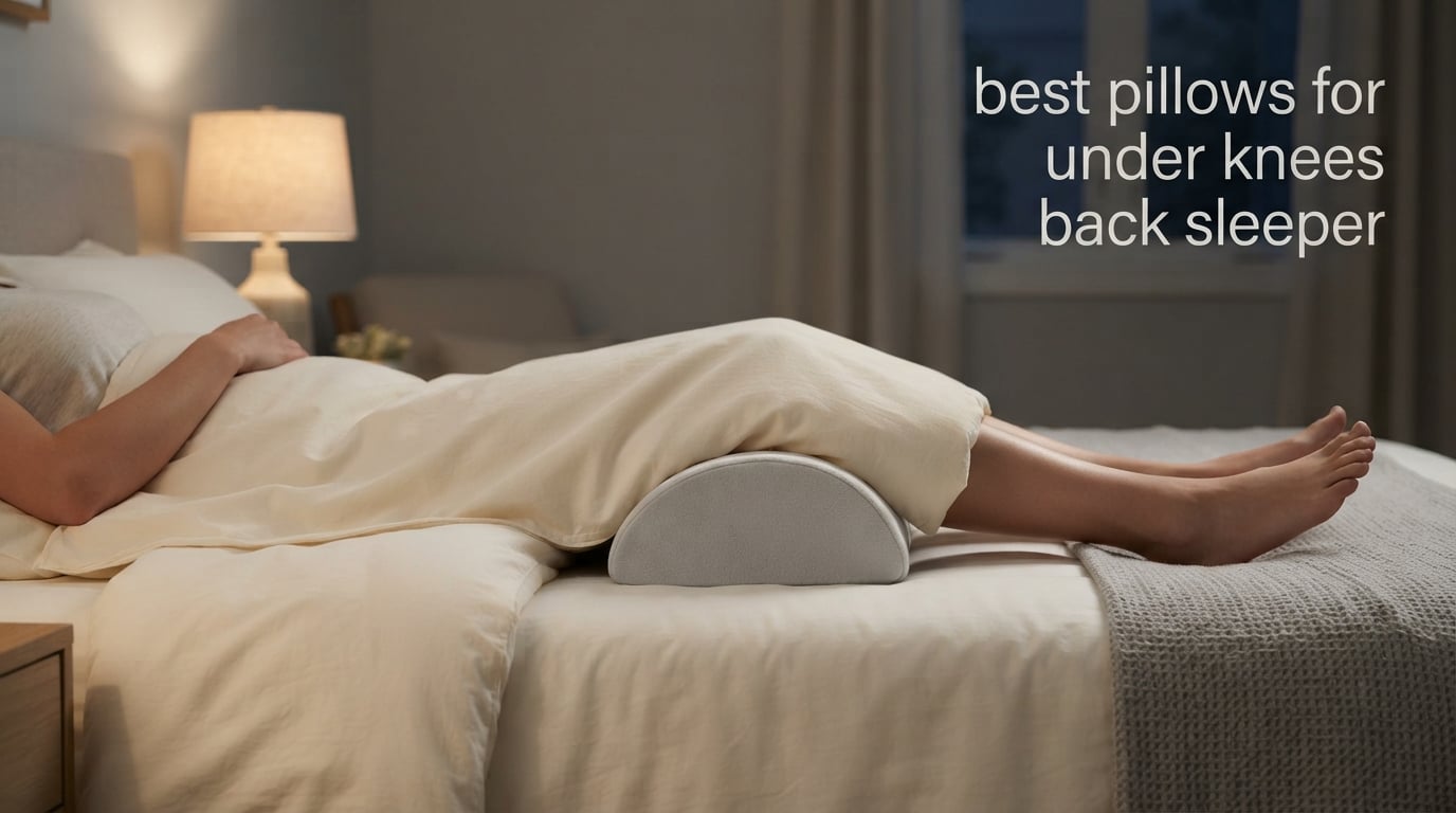 best pillows for under knees back sleeper