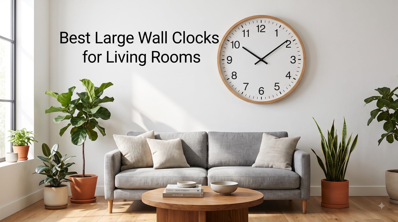Best Large Wall Clocks for Living Rooms