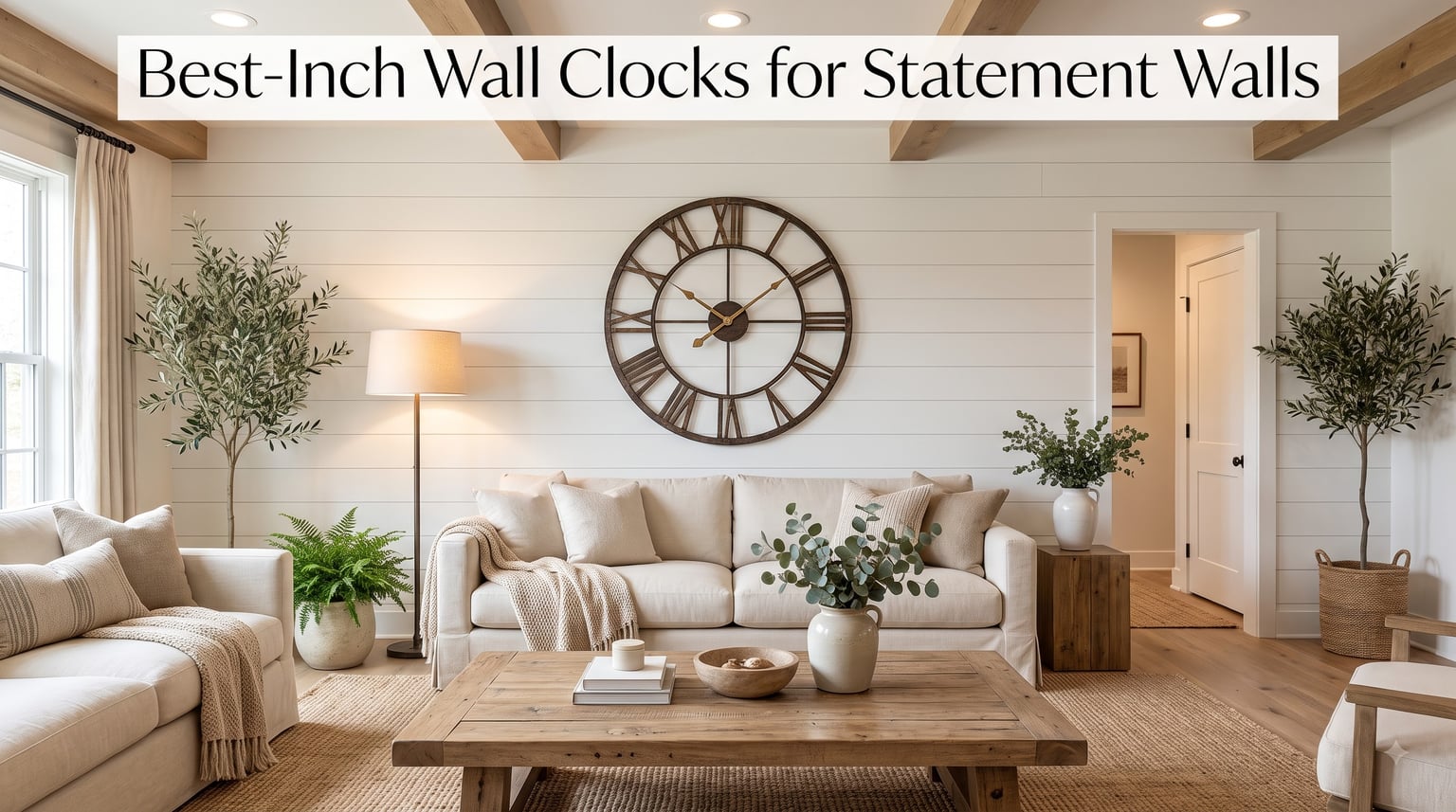 Best 36-Inch Wall Clocks for Statement Walls