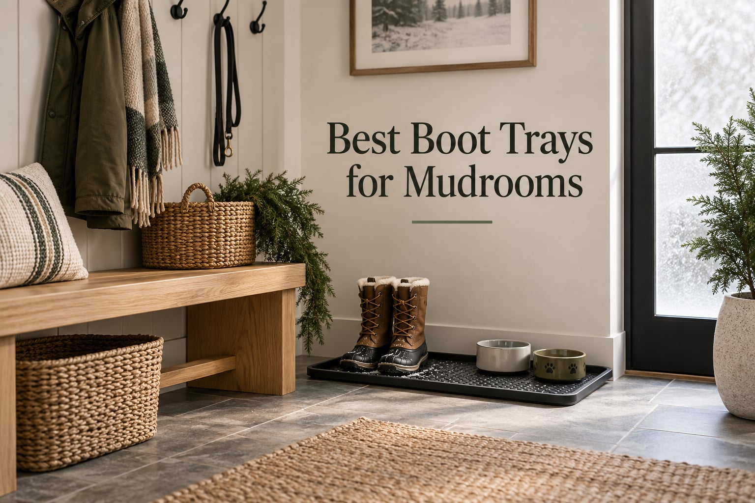 Best Boot Trays for Mudrooms