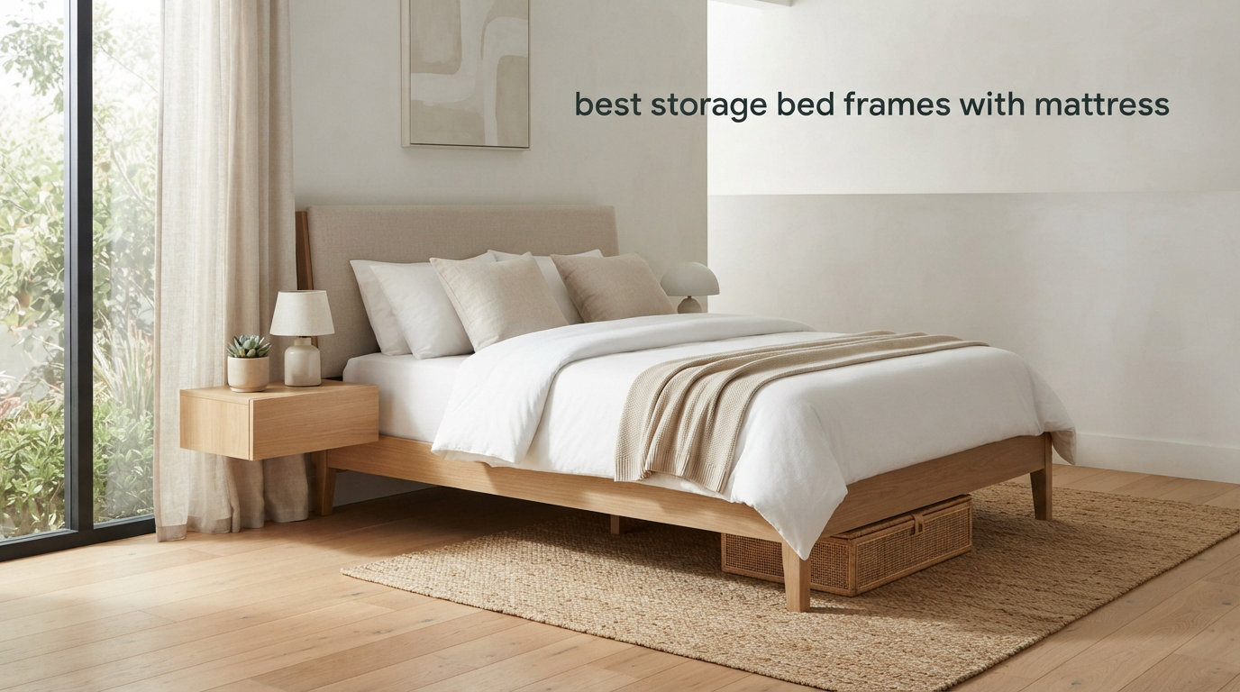 best storage bed frames with mattress