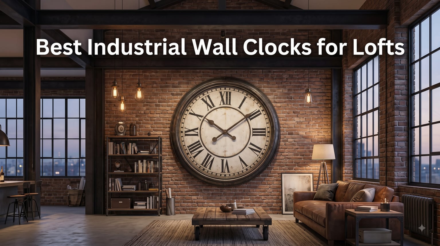 Best Industrial Wall Clocks for Lofts