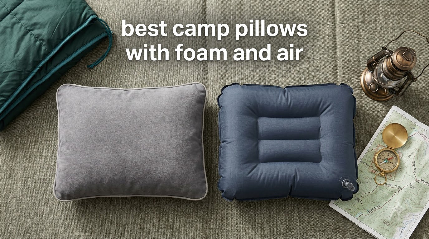 best camp pillows with foam and air