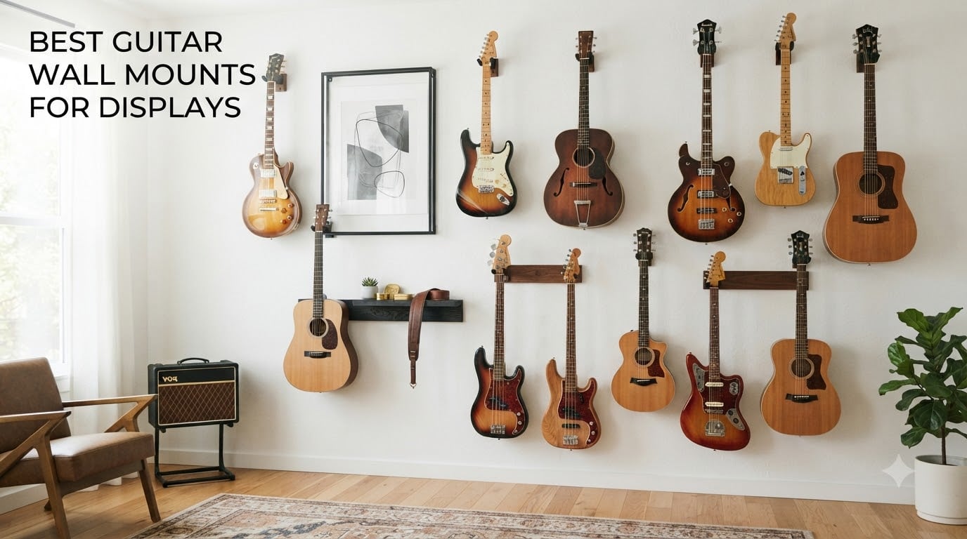 Best Guitar Wall Mounts for Displays