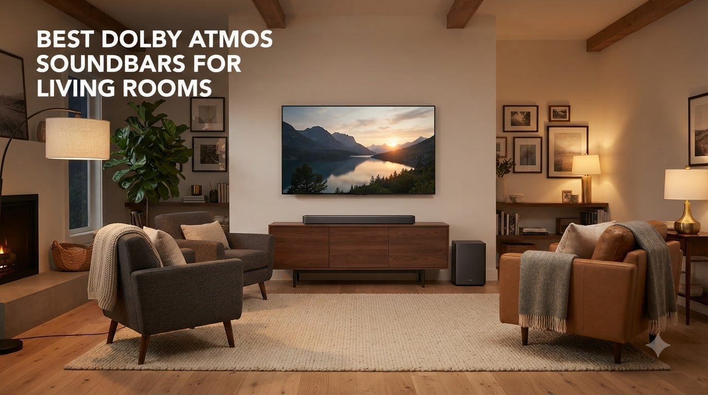 Best Dolby Atmos Soundbars for Living Rooms