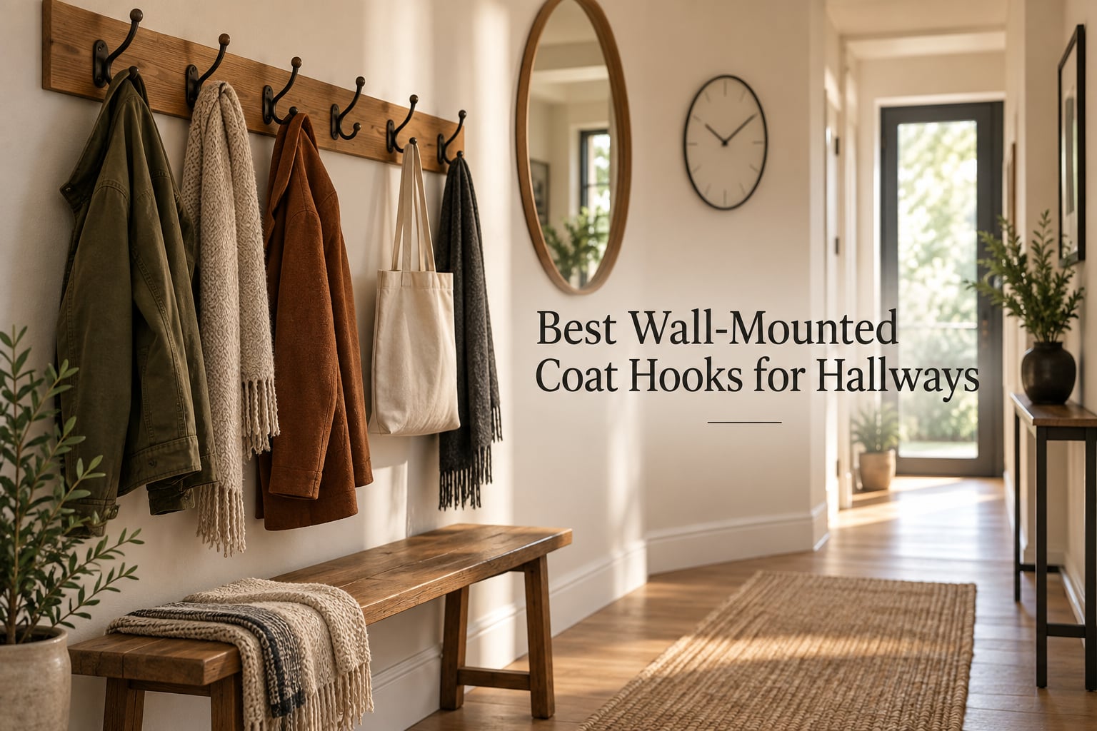 Best Wall-Mounted Coat Hooks for Hallways