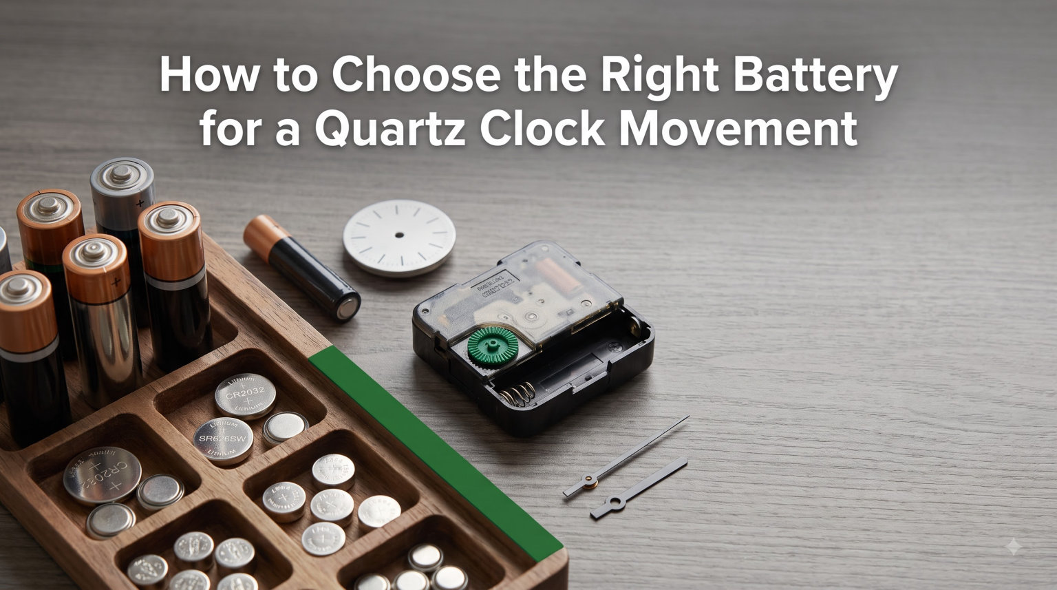 How to Choose the Right Battery for a Quartz Clock Movement