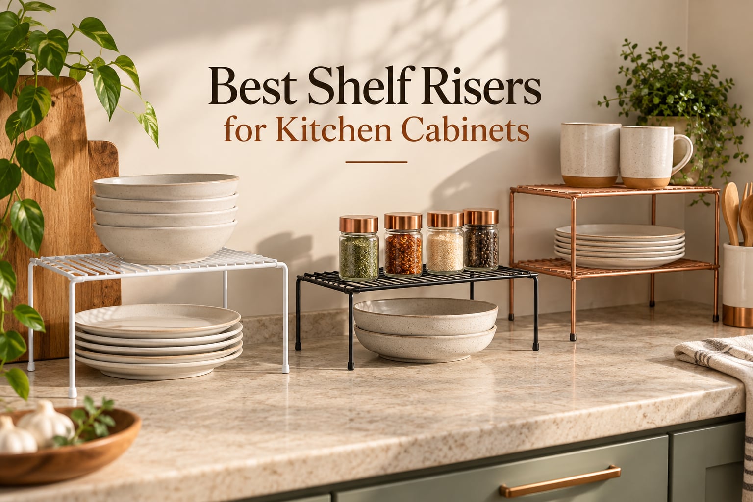 Best Shelf Risers for Kitchen Cabinets