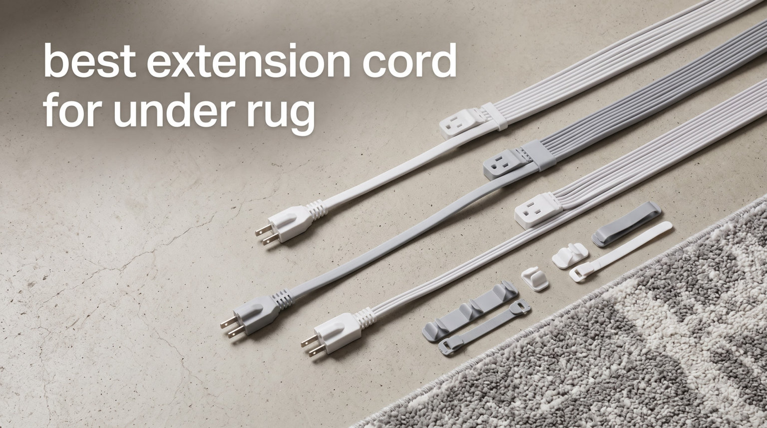 best extension cord for under rug