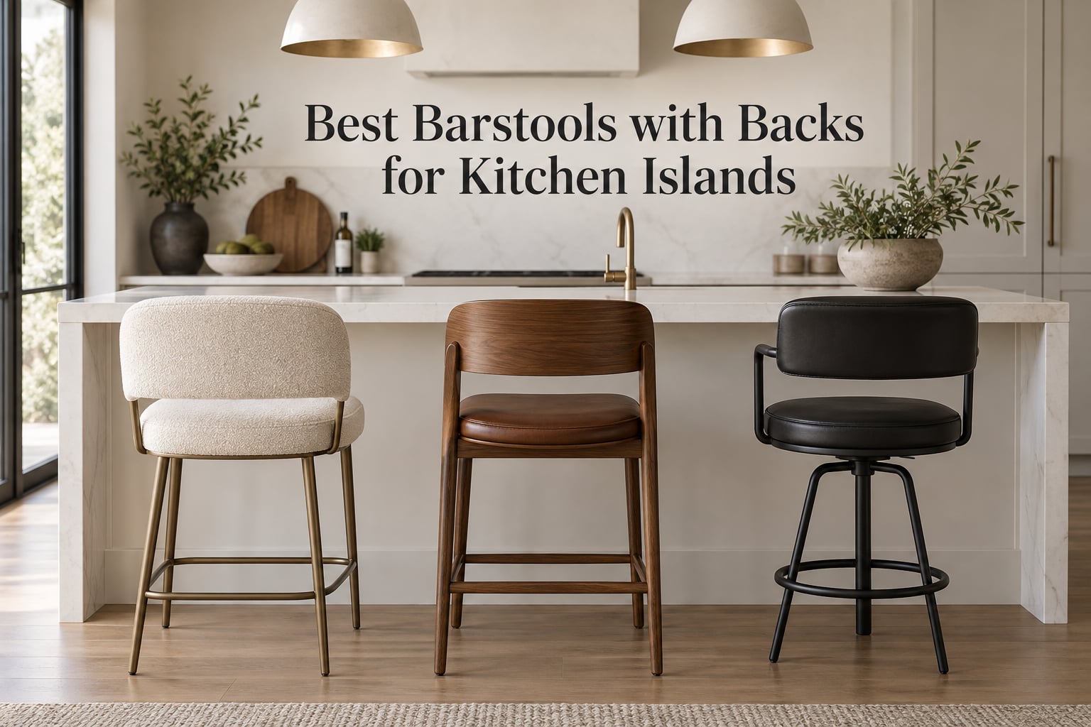 Best Barstools with Backs for Kitchen Islands