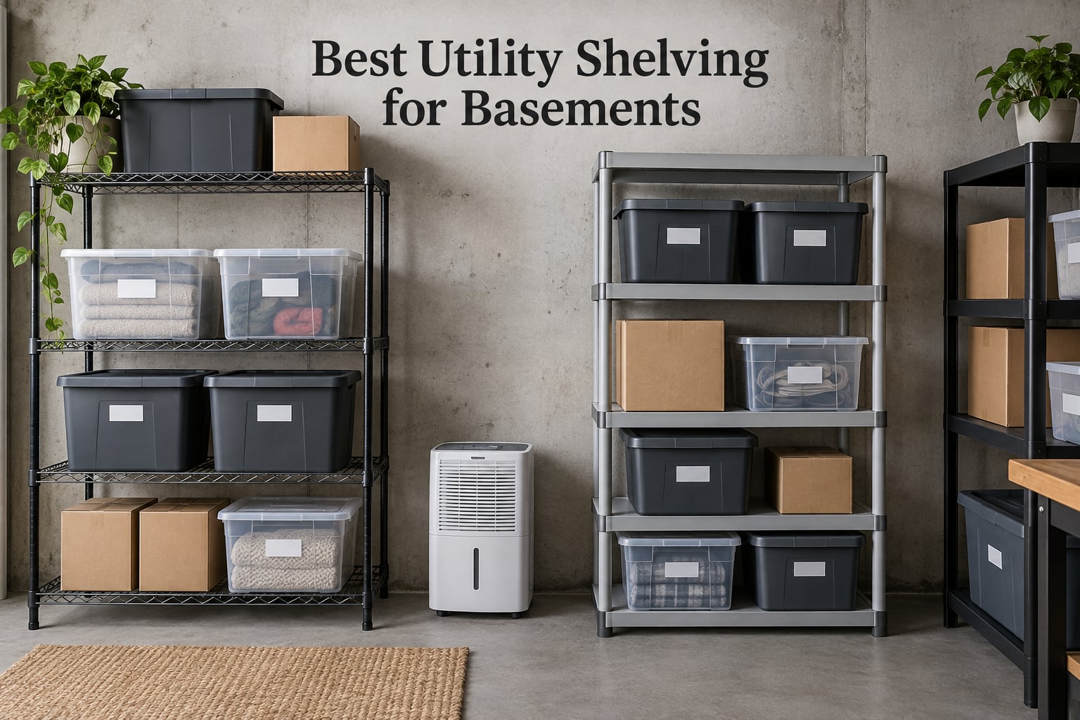Best Utility Shelving for Basements