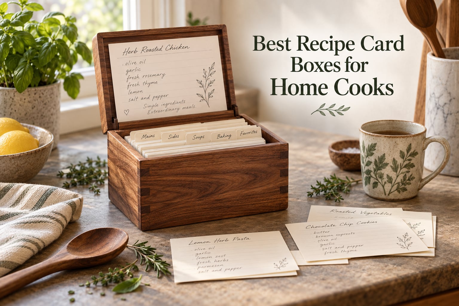 Best Recipe Card Boxes for Home Cooks