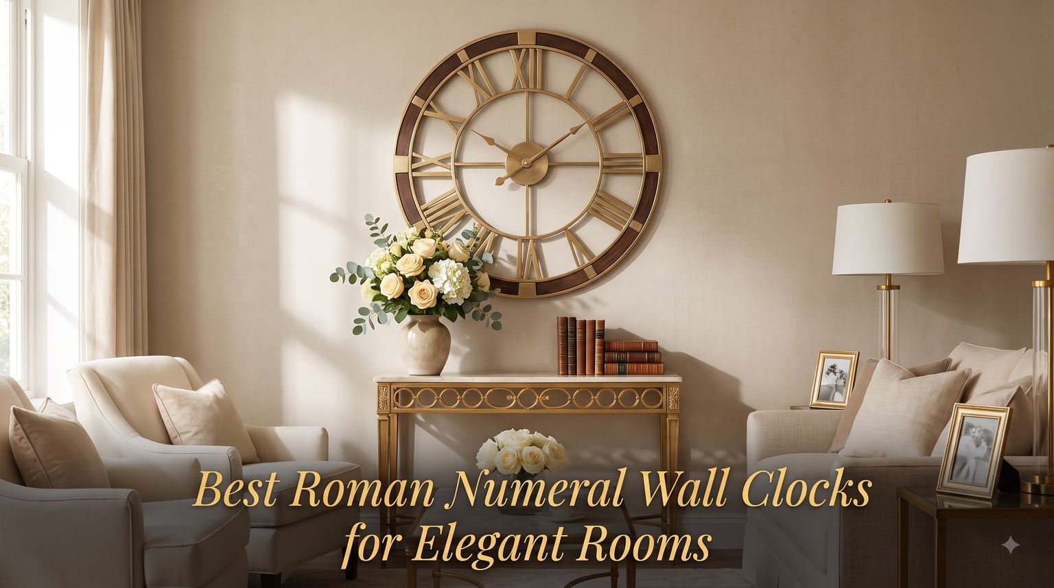 Best Roman Numeral Wall Clocks for Elegant Rooms