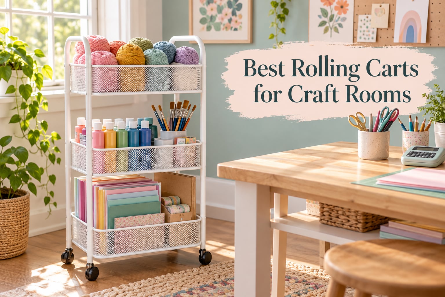 Best Rolling Carts for Craft Rooms