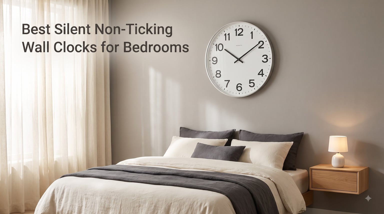 Best Silent Non-Ticking Wall Clocks for Bedrooms
