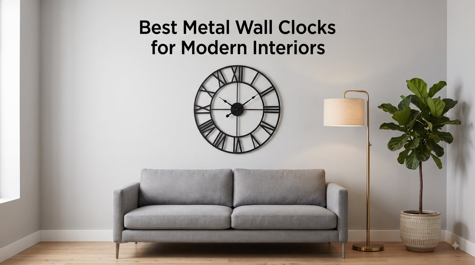 Best Metal Wall Clocks for Modern Interiors