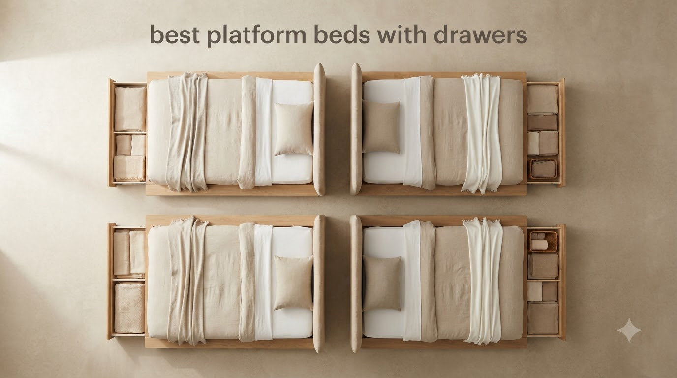 best platform beds with drawers
