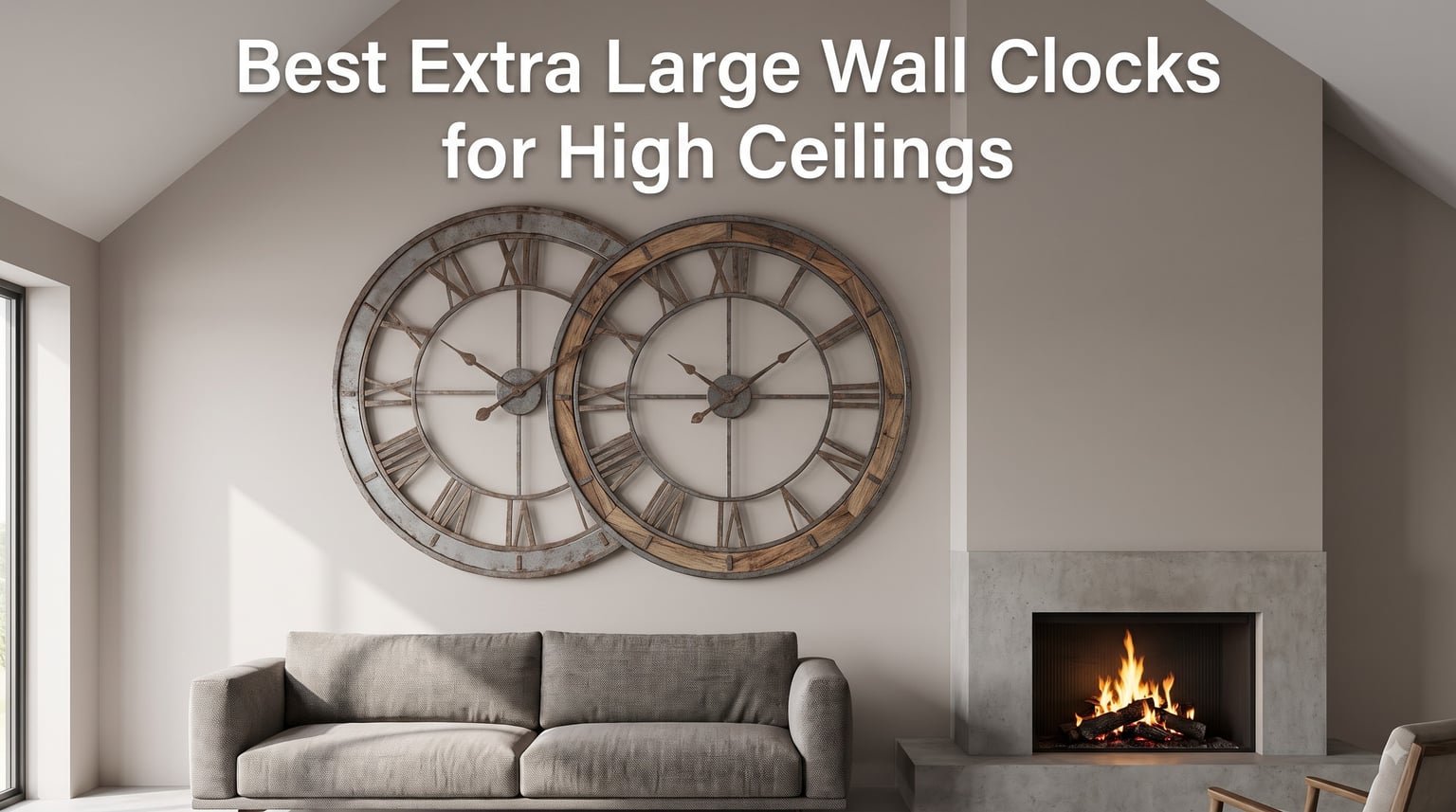 Best Extra Large Wall Clocks for High Ceilings
