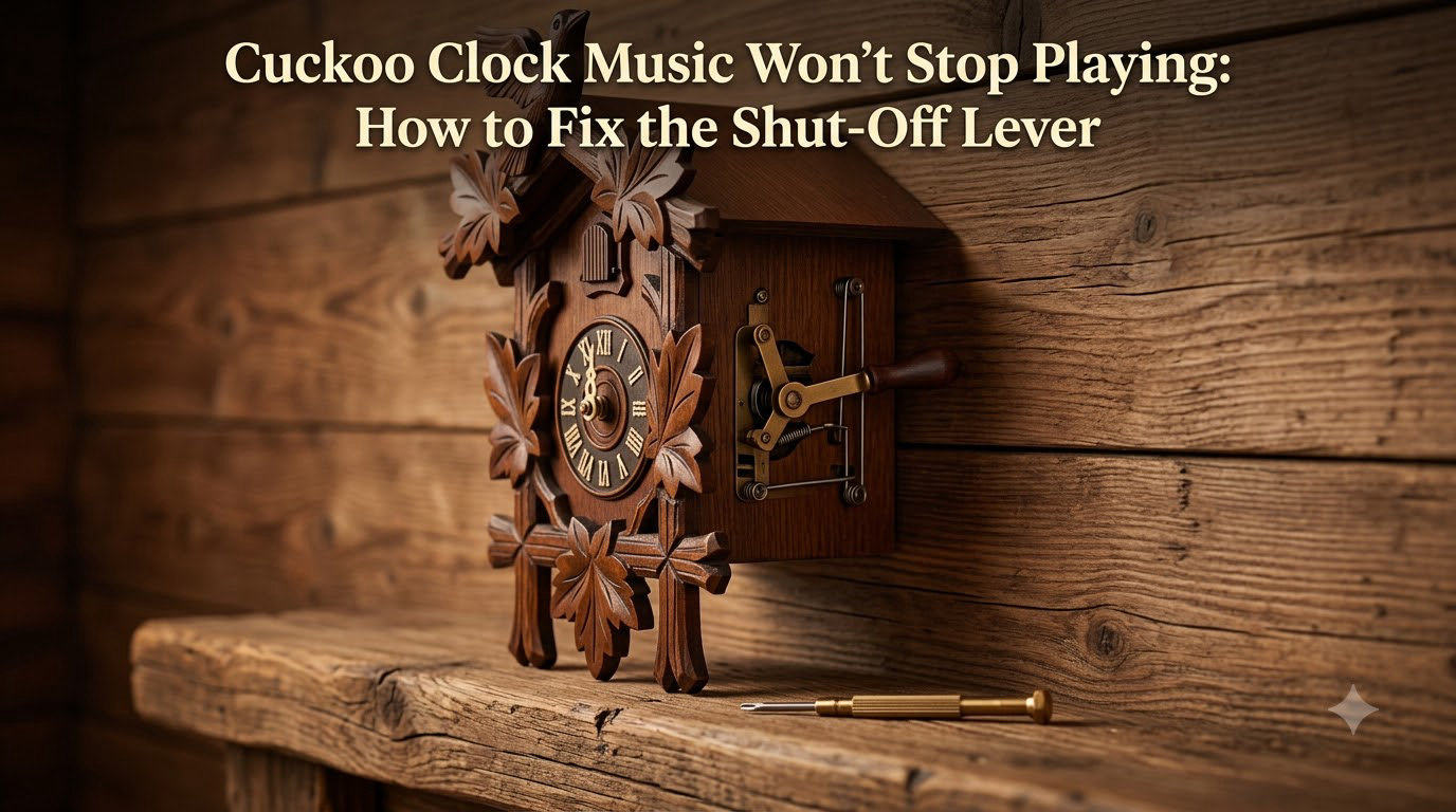 Cuckoo Clock Music Won't Stop Playing: How to Fix the Shut-Off Lever
