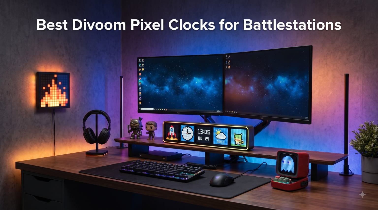 Best Divoom Pixel Clocks for Battlestations